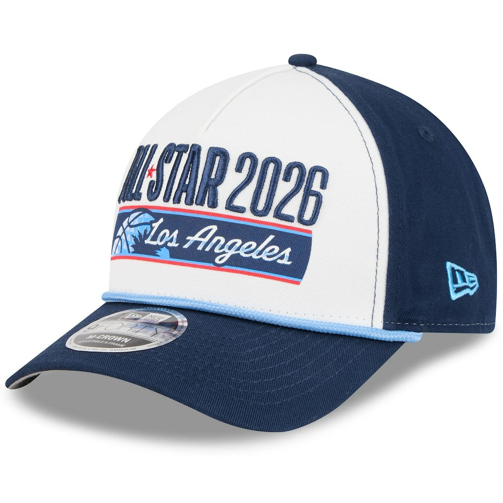 2026 NBA All-Star Game A-Frame 9FORTY Adjustable Hat White/Navy | New Era