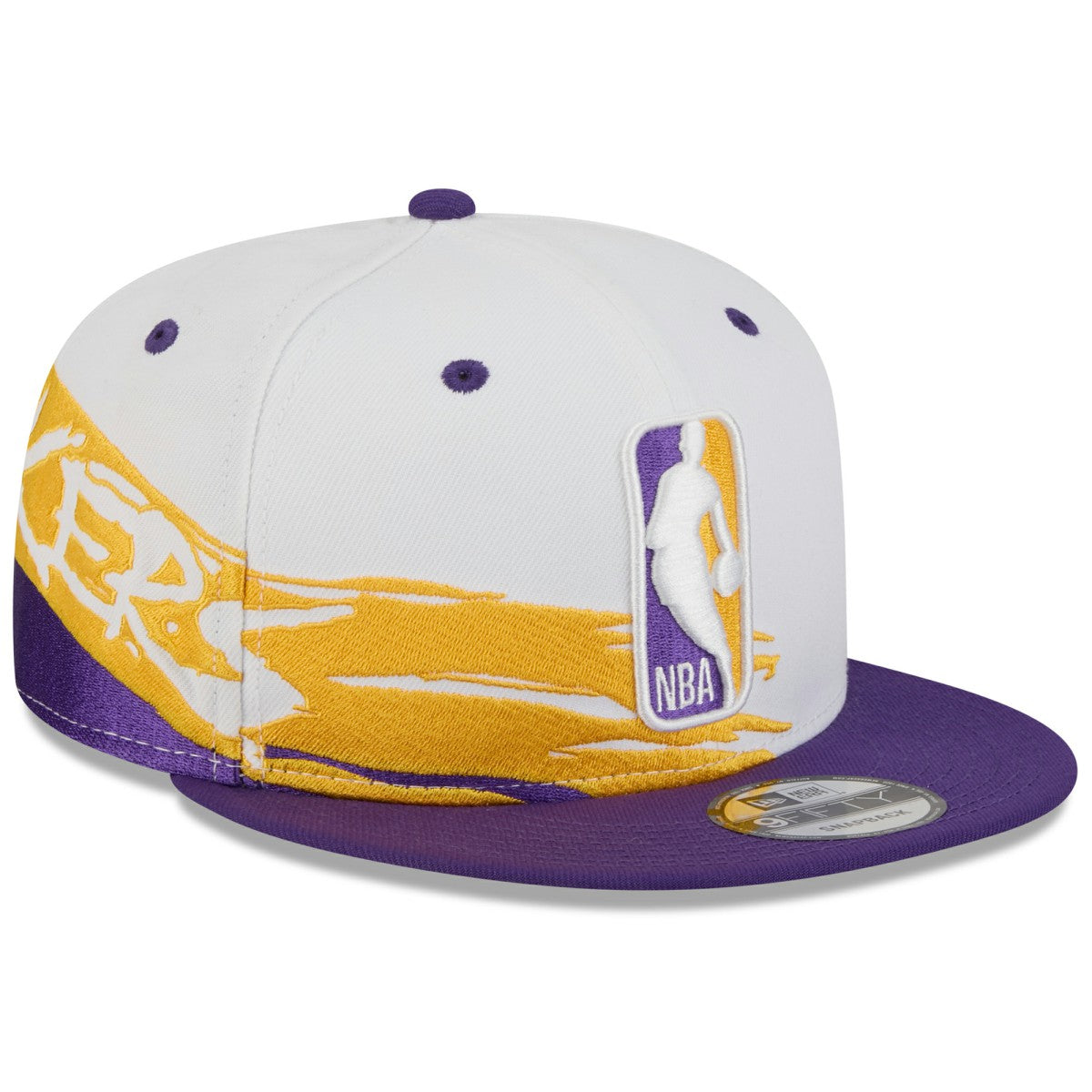 Los Angeles Lakers 2026 NBA All-Star Game Brushstroke 9FIFTY Snapback Hat White/Purple | New Era