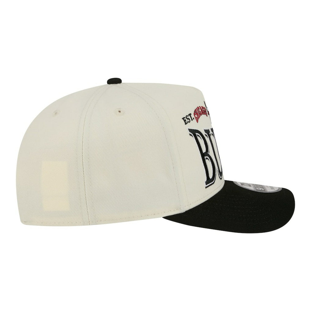 Chicago Bulls Stretched 2-Tone A-Frame 9FIFTY Adjustable Hat Cream/Black | New Era online