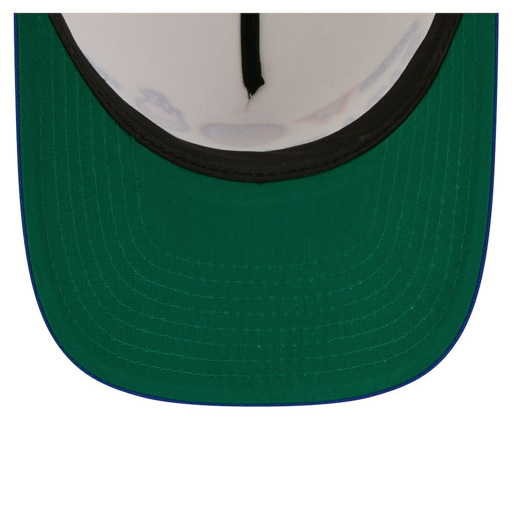 Golden State Warriors Stretched 2-Tone A-Frame 9FIFTY Adjustable Hat for sale Cream/Royal | New Era outlet