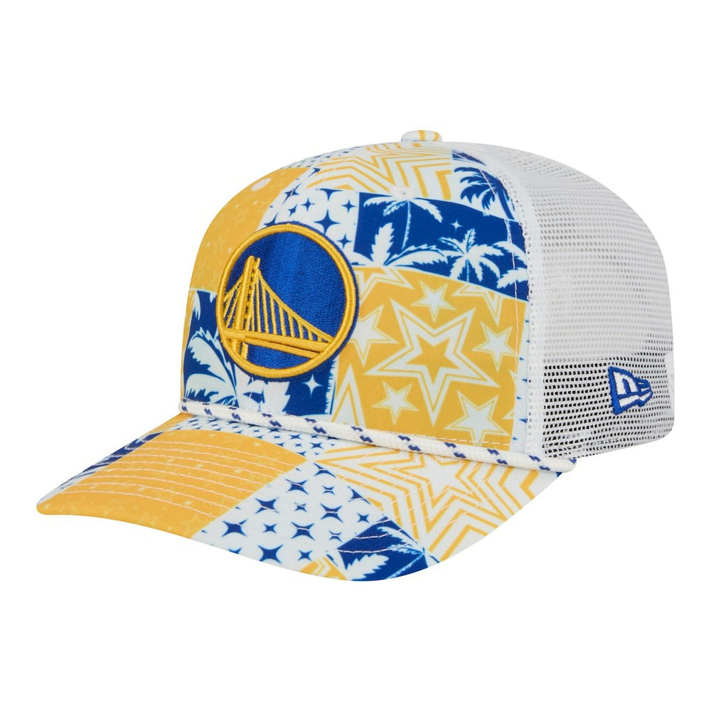 Golden State Warriors Fan Pack Tropical Pattern 9SEVENTY Adjustable Hat for sale White | New Era