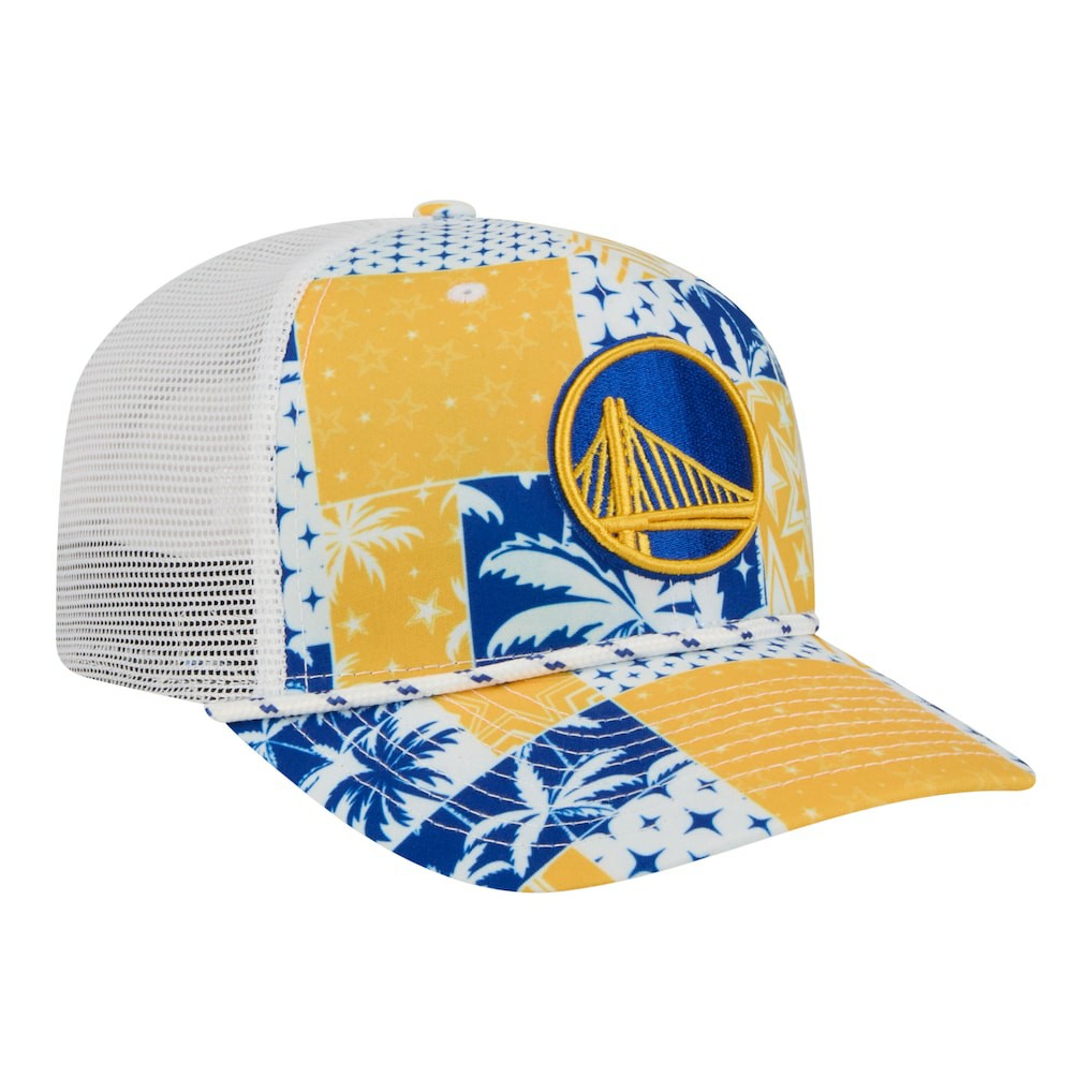 Golden State Warriors Fan Pack Tropical Pattern 9SEVENTY Adjustable Hat for sale White | New Era