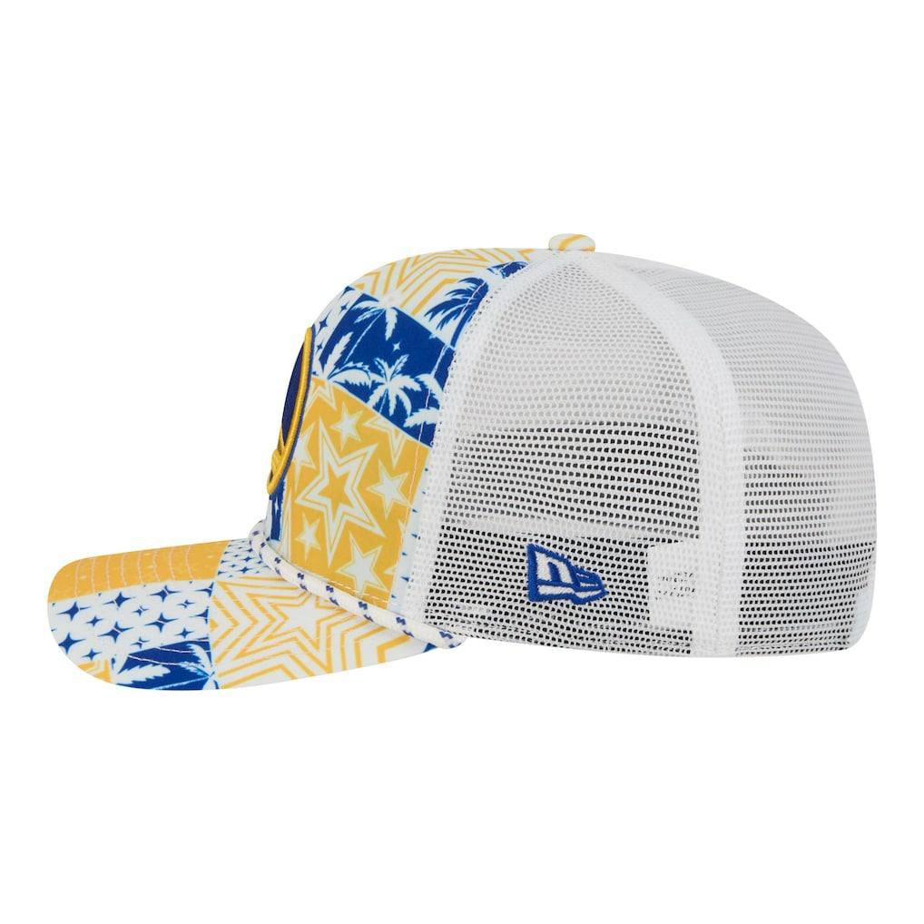 Golden State Warriors Fan Pack Tropical Pattern 9SEVENTY Adjustable Hat for sale White | New Era