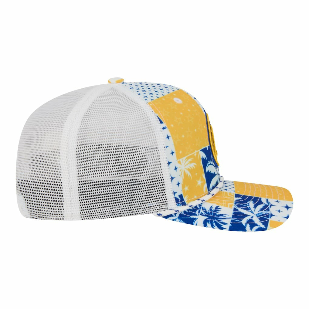Golden State Warriors Fan Pack Tropical Pattern 9SEVENTY Adjustable Hat for sale White | New Era