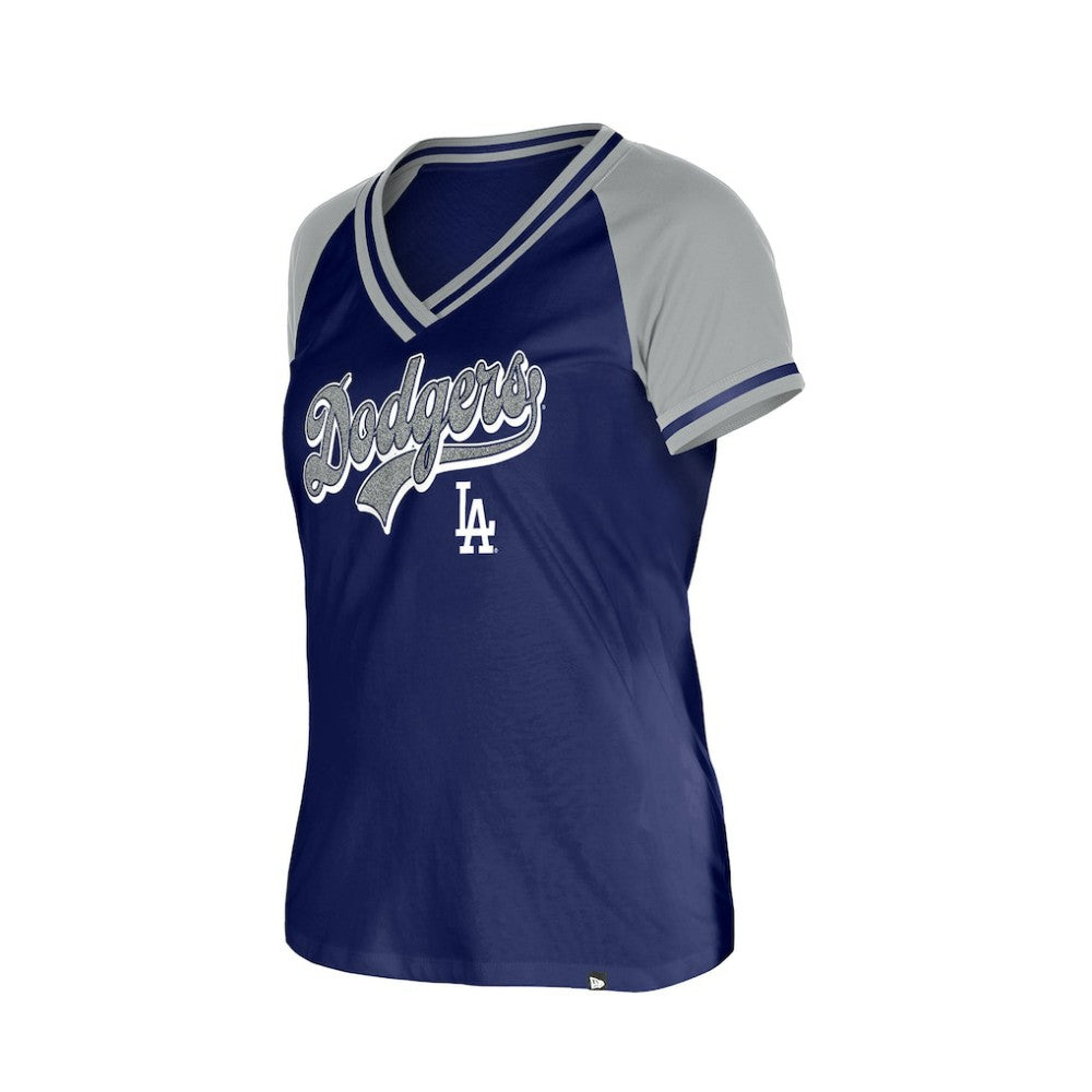 Los Angeles Dodgers New Era Women's Gameday V-Neck T-Shirt - Royal - New Era Sale
