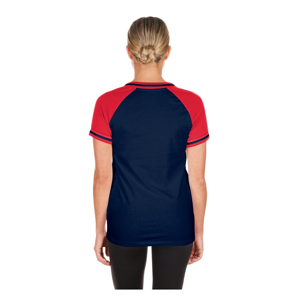 Minnesota Twins New Era Women's Gameday V-Neck T-Shirt - Navy - New Era Online