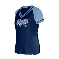 Tampa Bay Rays New Era Women's Gameday V-Neck T-Shirt - Navy - New Era Online