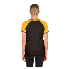 San Diego Padres New Era Women's Gameday V-Neck T-Shirt - Brown - New Era Lifestyle
