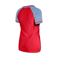 Texas Rangers New Era Women's Gameday V-Neck T-Shirt - Red - New Era on Sale