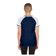 Chicago Cubs New Era Women's Gameday V-Neck T-Shirt - Navy - New Era Online