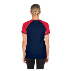 Boston Red Sox New Era Women's Gameday V-Neck T-Shirt - Navy - New Era Discount