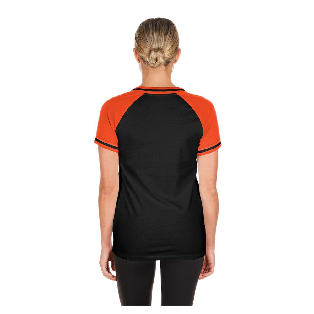 Baltimore Orioles New Era Women's Gameday V-Neck T-Shirt - Black - New Era on Sale