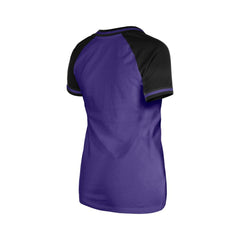 Colorado Rockies New Era Women's Gameday V-Neck T-Shirt - Purple - New Era Lifestyle