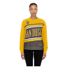 San Diego Padres New Era Women's Gameday Fleece Sweatshirt - Brown/Gold - New Era Discount