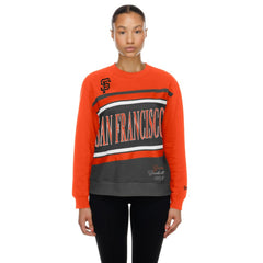 San Francisco Giants New Era Women's Gameday Fleece Sweatshirt - Gray/Orange - New Era on Sale