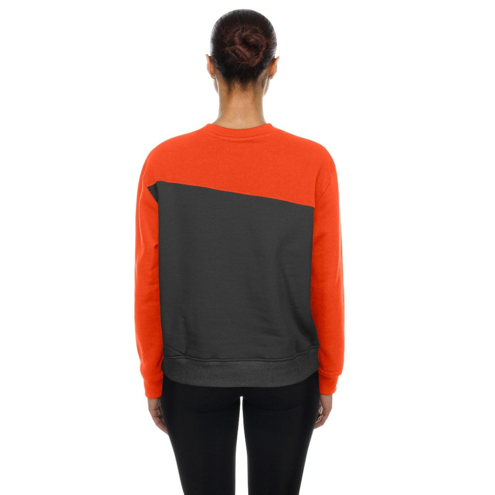San Francisco Giants New Era Women's Gameday Fleece Sweatshirt - Gray/Orange - New Era on Sale