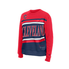 Cleveland Guardians New Era Women's Gameday Fleece Sweatshirt - Navy/Red - New Era Sale