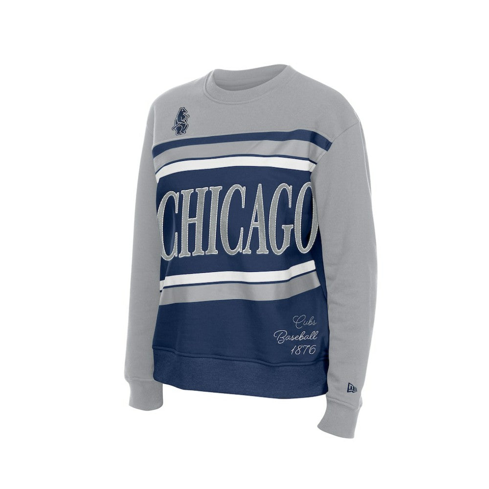 Chicago Cubs New Era Women's Gameday Fleece Sweatshirt - Royal/Gray - New Era on Sale