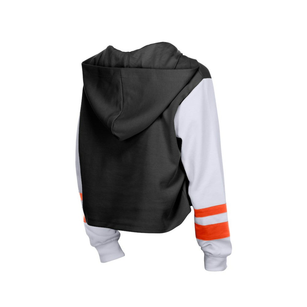 Baltimore Orioles New Era Women's Boxy Lace-Up Hoodie - Black - New Era Discount