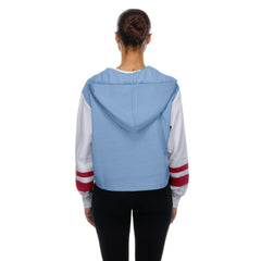 Philadelphia Phillies New Era Women's Boxy Lace-Up Hoodie - Light Blue - New Era Lifestyle