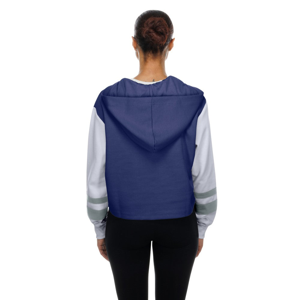 Los Angeles Dodgers New Era Women's Boxy Lace-Up Hoodie - Royal - New Era Sale