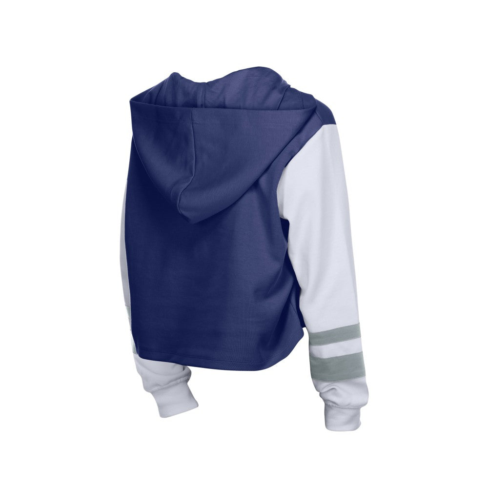 Los Angeles Dodgers New Era Women's Boxy Lace-Up Hoodie - Royal - New Era Sale