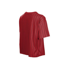 Arizona Diamondbacks New Era Women's Throwback Meshback Pinstripe Boxy T-Shirt - Red - New Era Sale