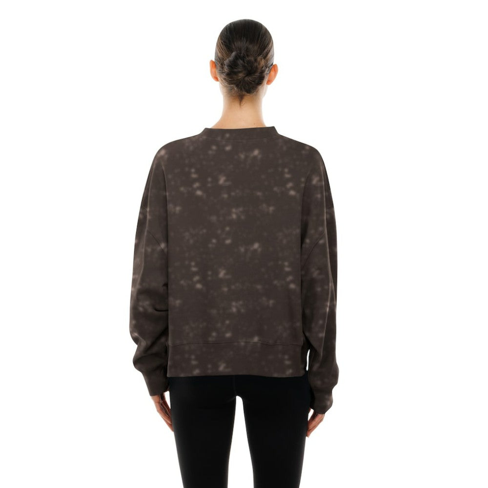 San Diego Padres New Era Women's Throwback Oversized Boxy Sweatshirt - Brown - New Era Discount