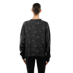 San Francisco Giants New Era Women's Throwback Oversized Boxy Sweatshirt - Black - New Era on Sale