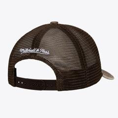 San Diego Padres Mitchell & Ness Unisex Cooperstown Gameday Adjustable Trucker Hat - Brown - Mitchell & Ness Lifestyle