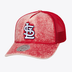 St. Louis Cardinals Mitchell & Ness Unisex Gameday Adjustable Trucker Hat - Red - Mitchell & Ness Sale