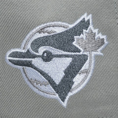 Toronto Blue Jays Mitchell & Ness Cooperstown Thunderstorm Head Coach Pro-Crown Adjustable Hat - Gray - Mitchell & Ness Sale