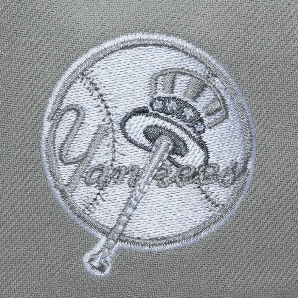 New York Yankees Mitchell & Ness Thunderstorm Head Coach Pro-Crown Adjustable Hat - Gray - Mitchell & Ness Discount