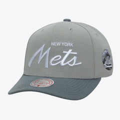 New York Mets Mitchell & Ness Thunderstorm Head Coach Pro-Crown Adjustable Hat - Gray - Mitchell & Ness Online