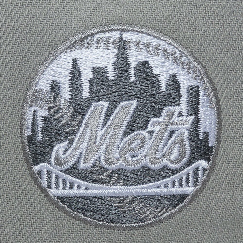 New York Mets Mitchell & Ness Thunderstorm Head Coach Pro-Crown Adjustable Hat - Gray - Mitchell & Ness Online