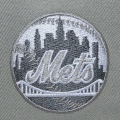 New York Mets Mitchell & Ness Thunderstorm Head Coach Pro-Crown Adjustable Hat - Gray - Mitchell & Ness Online