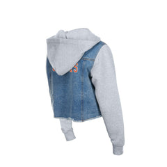 San Francisco Giants New Era Women's Full-Snap Gameday Hybrid Hoodie - Denim - New Era Discount