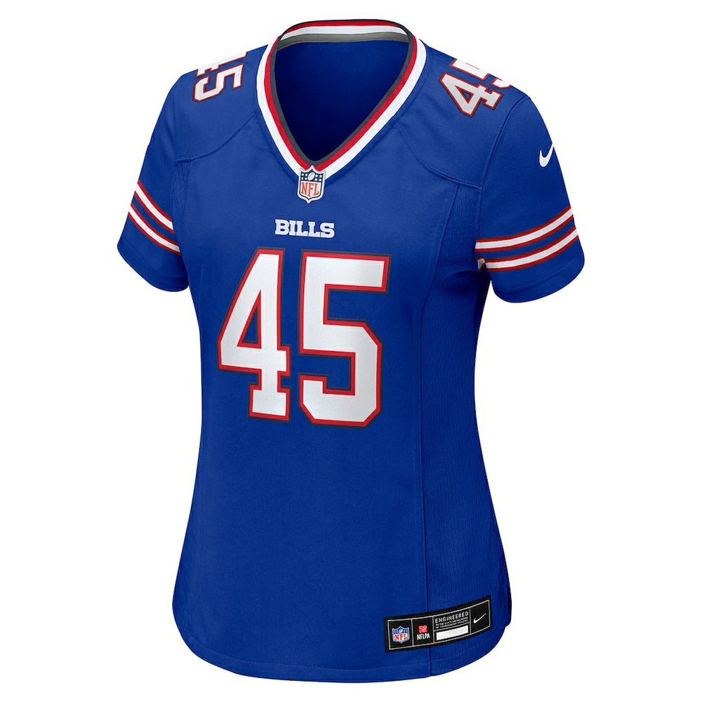Nike Shaq Thompson Buffalo Bills Women's Team Game Jersey Royal
