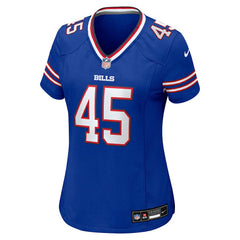 Nike Shaq Thompson Buffalo Bills Women's Team Game Jersey Royal