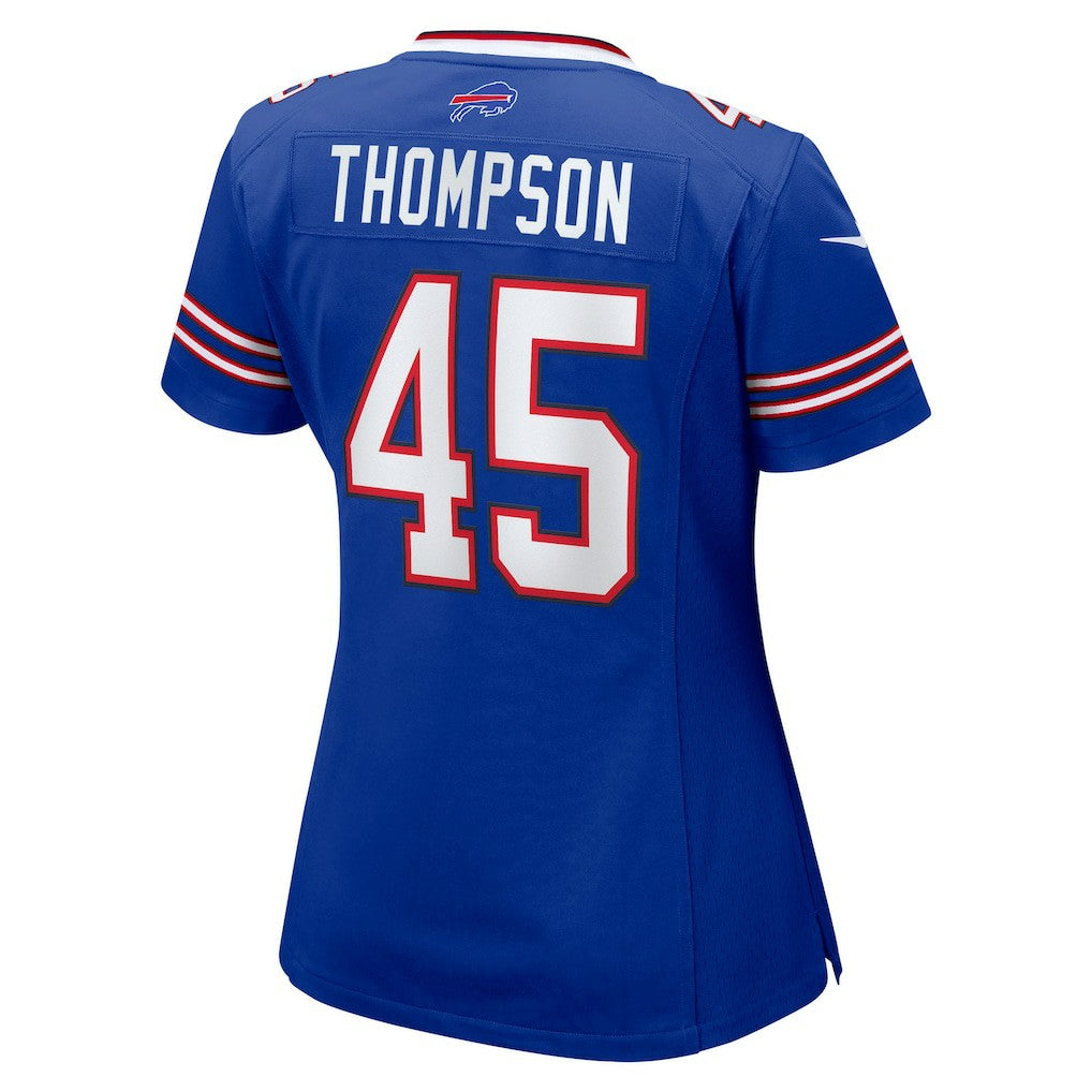 Nike Shaq Thompson Buffalo Bills Women's Team Game Jersey Royal