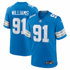 Nike Tyleik Williams Detroit Lions Team Game Jersey Blue