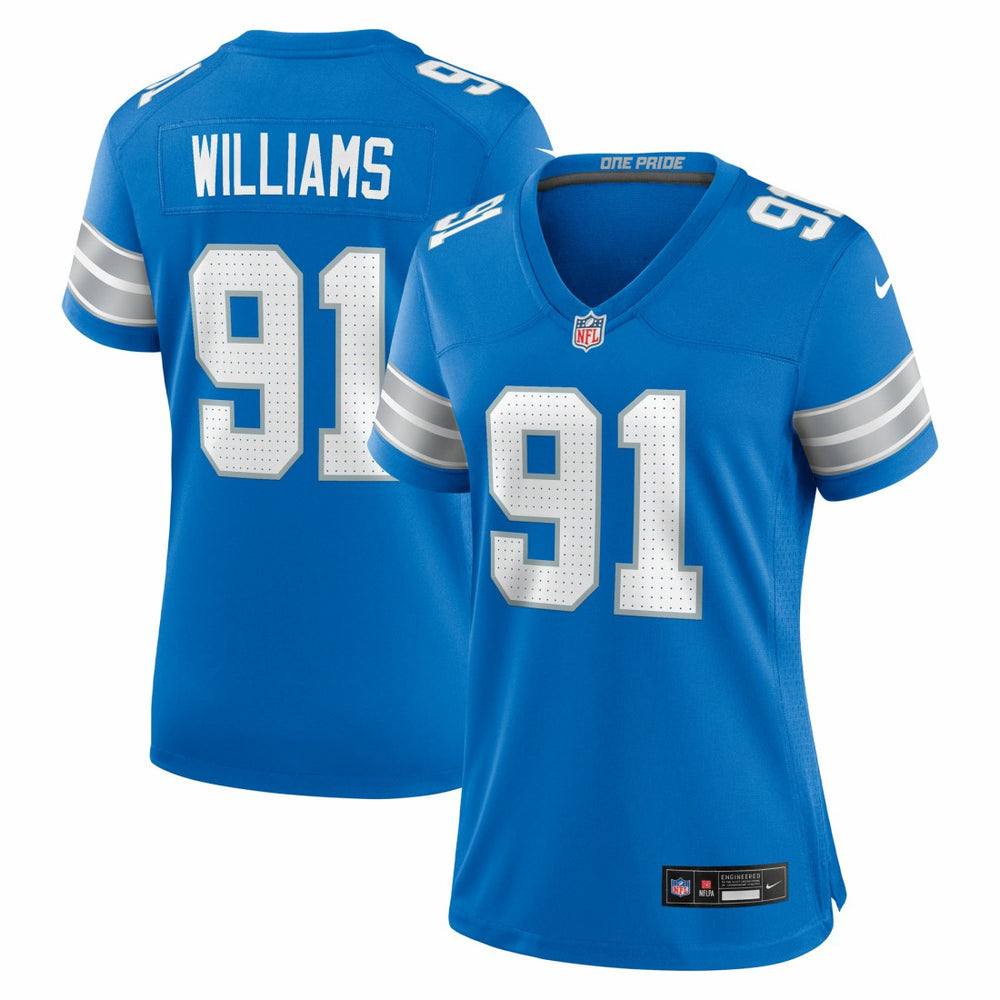 Nike Tyleik Williams Detroit Lions Women's Team Game Jersey Blue