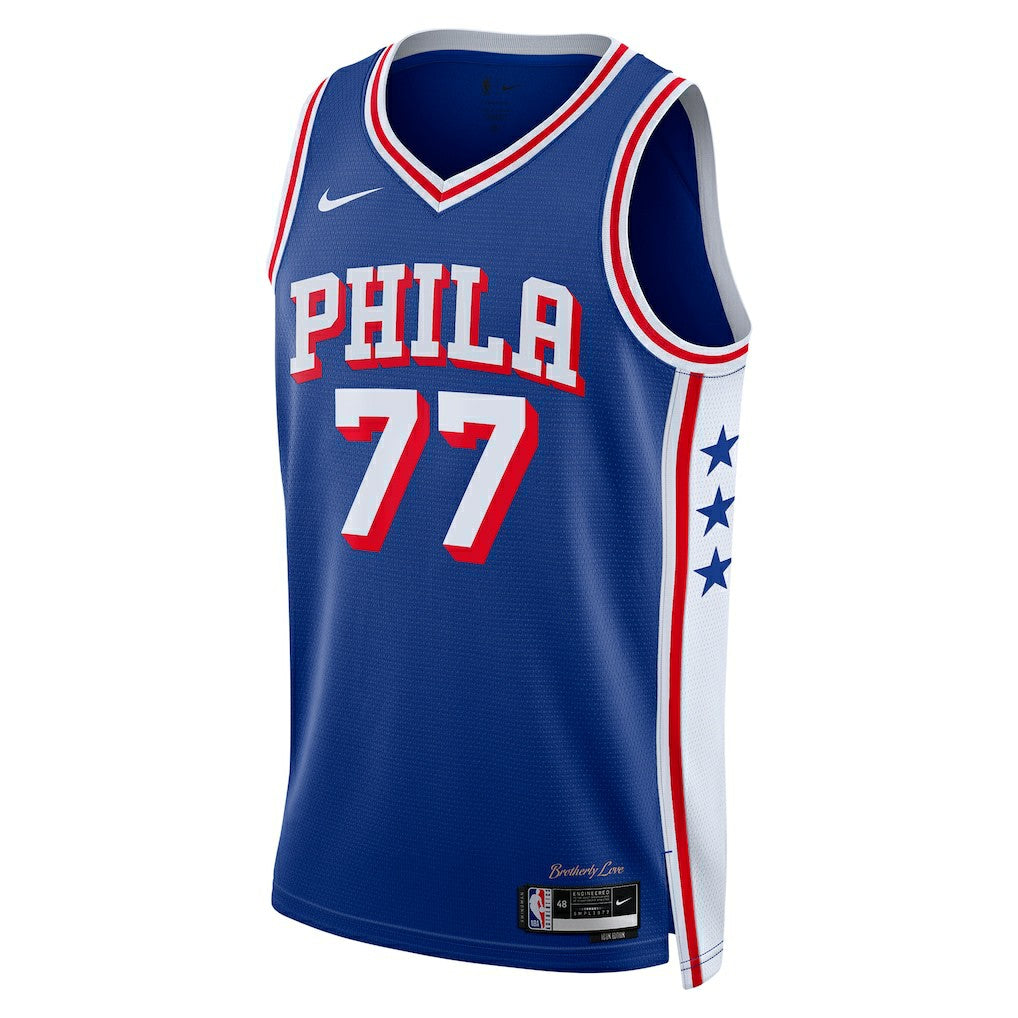 V. J. Edgecombe Philadelphia 76ers Unisex 2025 NBA Draft First Round Pick Swingman Jersey Icon Edition Royal | Nike Near Me