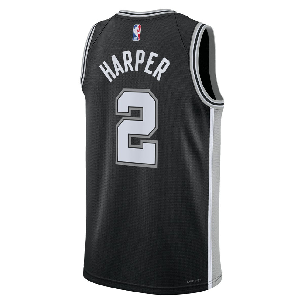 Dylan Harper San Antonio Spurs Unisex 2025 NBA Draft First Round Pick Swingman Jersey Icon Edition Black | Nike outlet