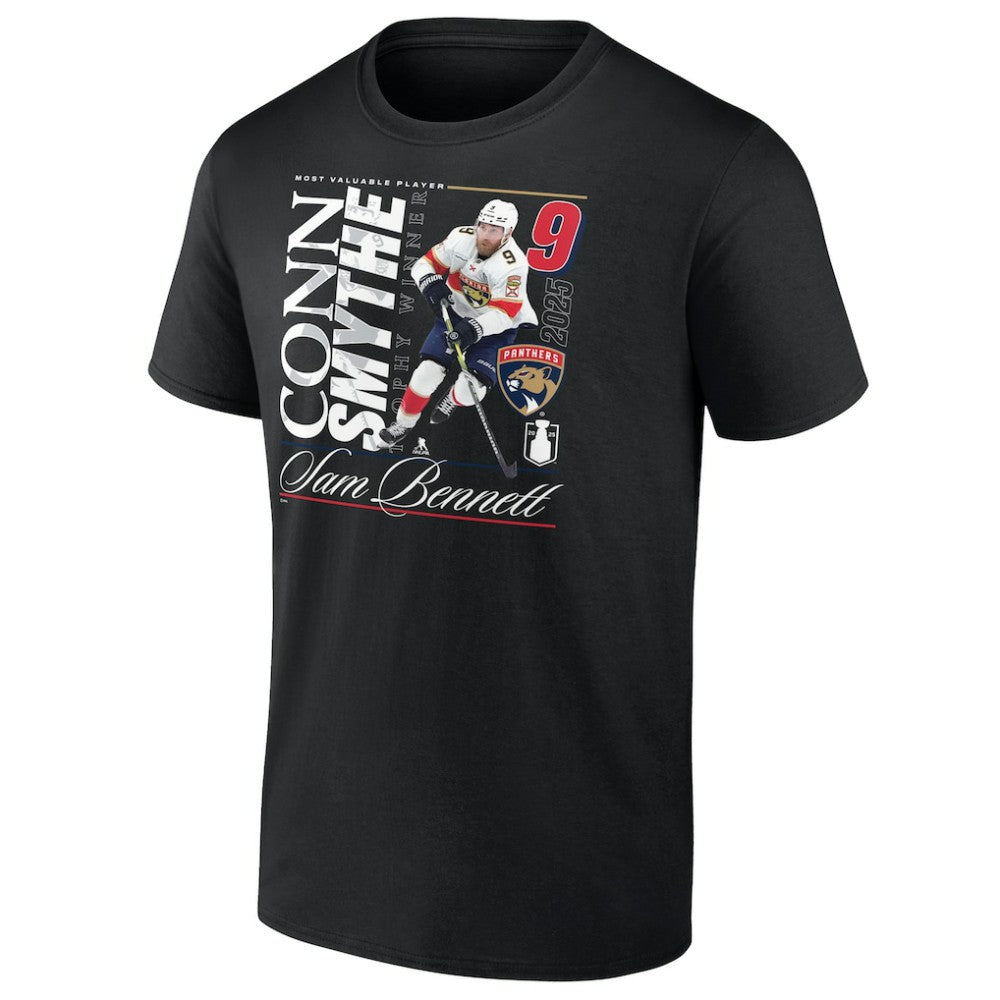 Sam Bennett Florida Panthers 2025 Conn Smythe Winner T-Shirt - Black - NHL 203256779