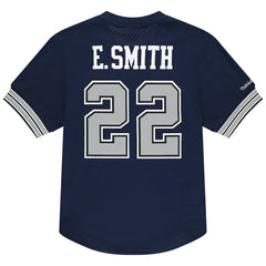 Mitchell & Ness Emmitt Smith Dallas Cowboys Retired Player Name & Number Mesh T-Shirt Navy