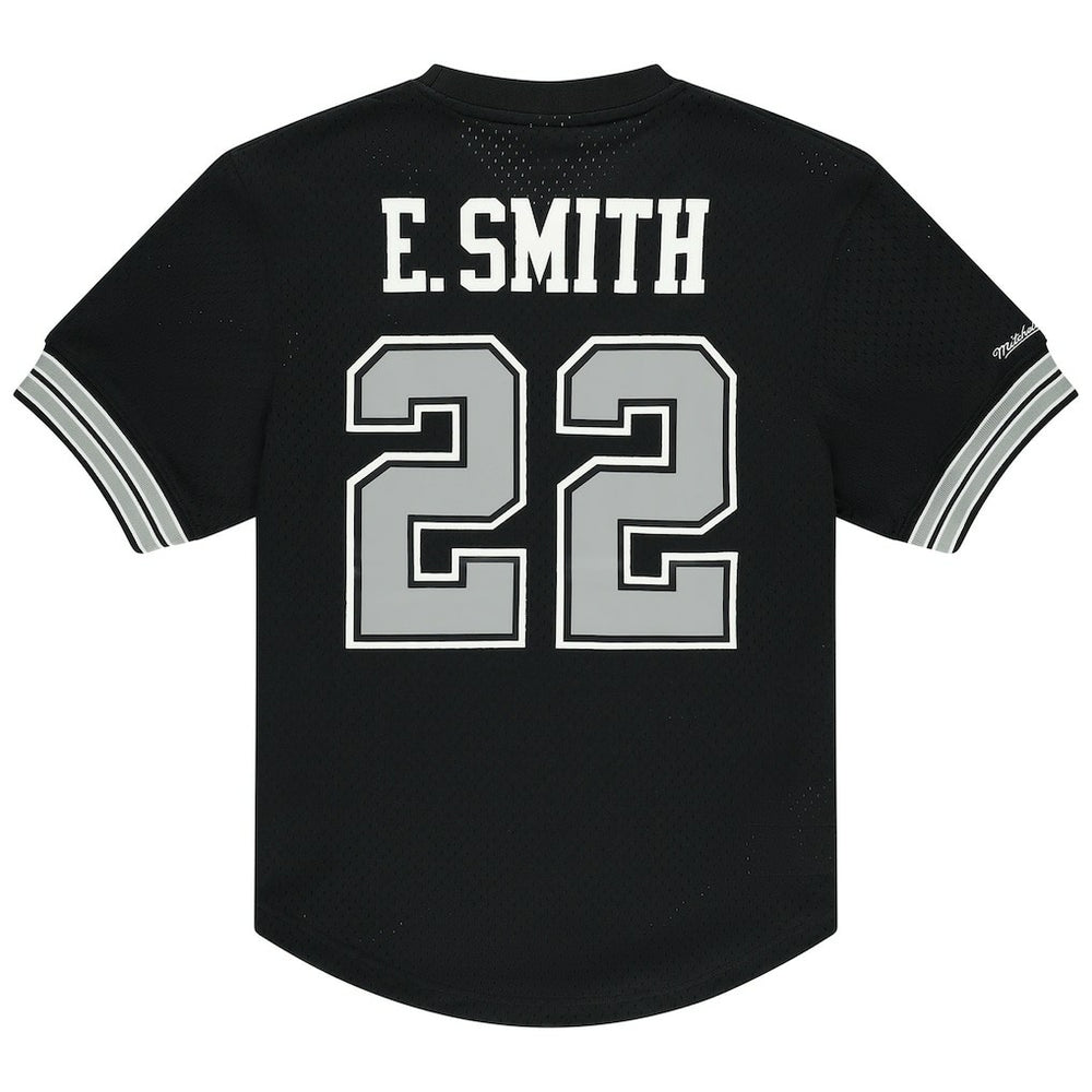 Mitchell & Ness Emmitt Smith Dallas Cowboys Retired Player Name & Number Mesh Top Black