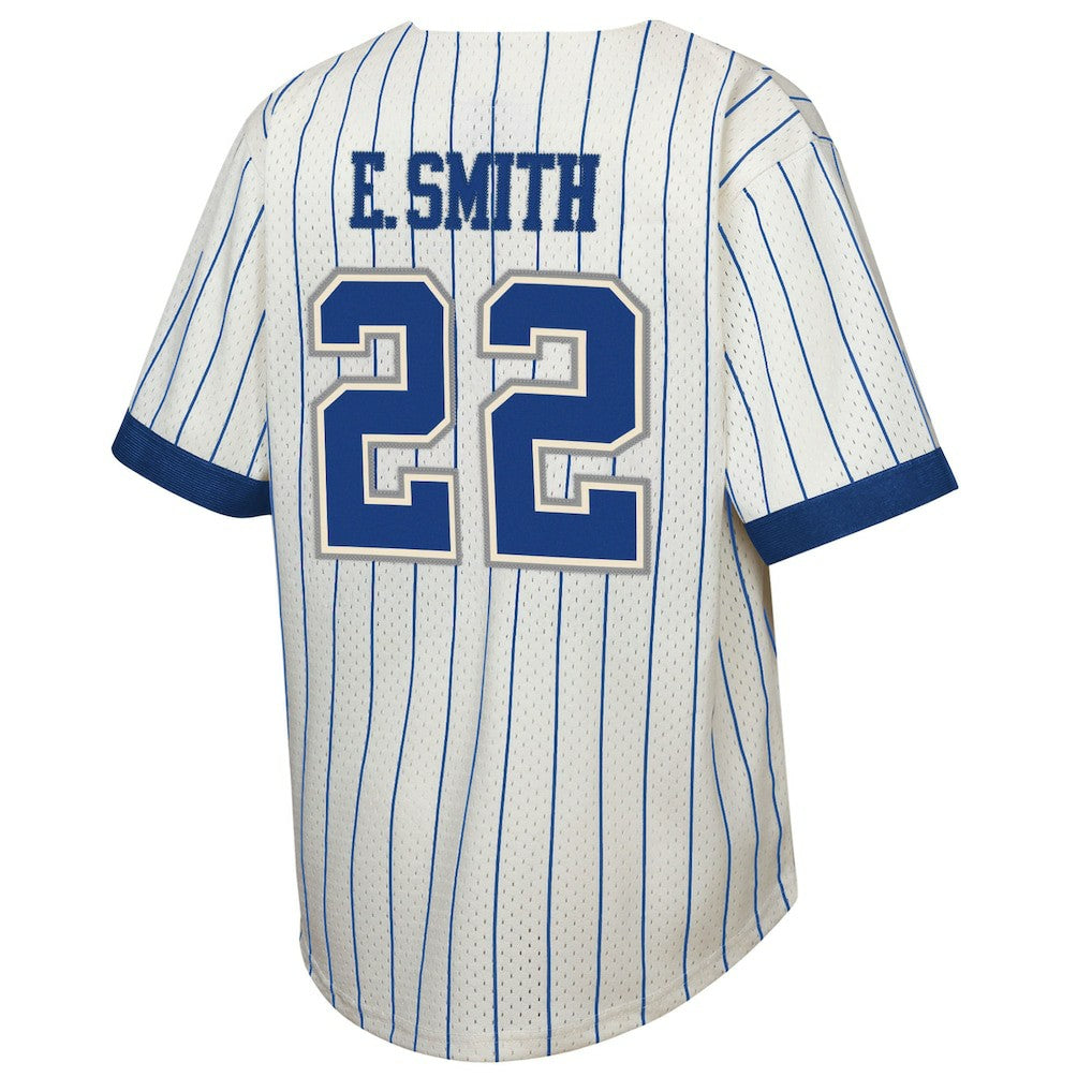 Mitchell & Ness Emmitt Smith Dallas Cowboys Youth Retired Player Name & Number Baseball Jersey Cream