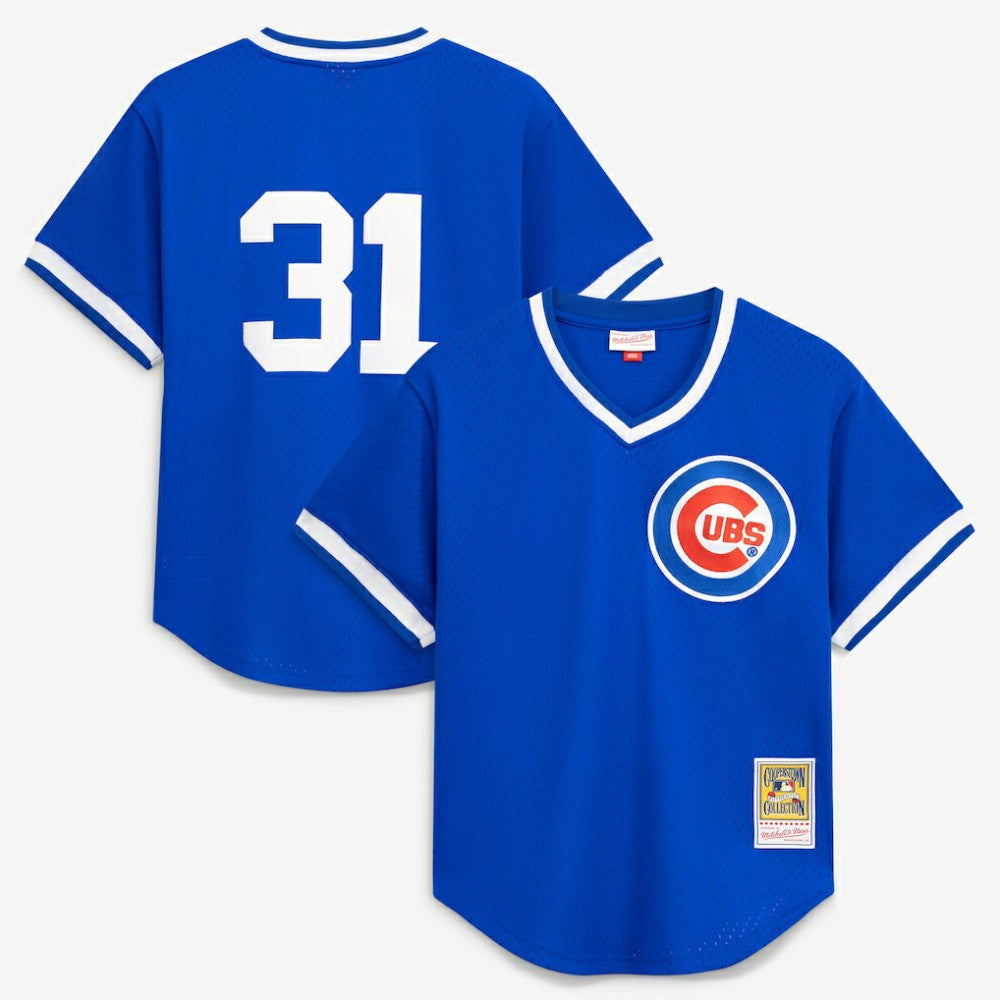 Greg Maddux Chicago Cubs Mitchell & Ness Authentic Batting Practice Jersey - Royal - Mitchell & Ness Online