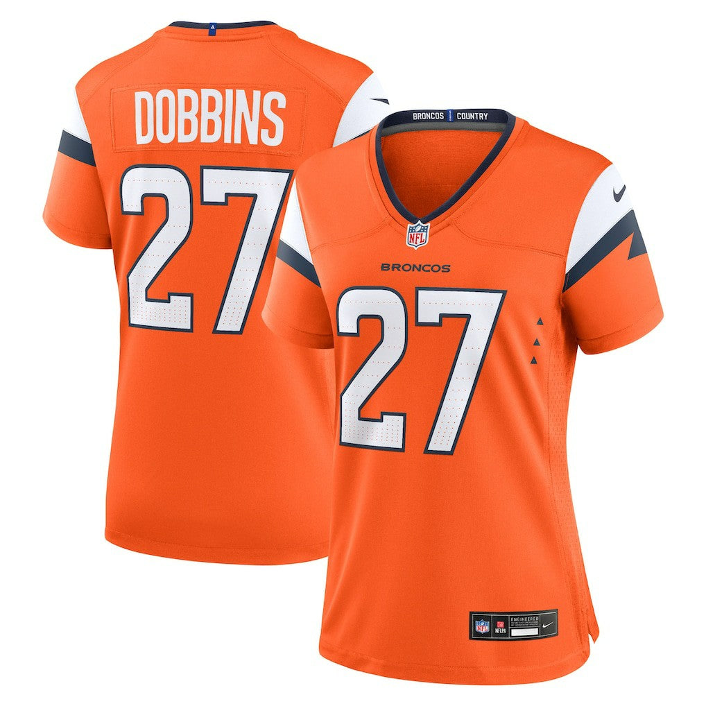 Nike J.K. Dobbins Denver Broncos Women's Team Game Jersey Orange